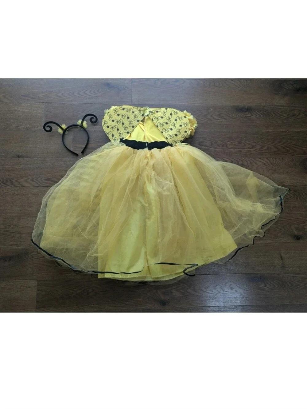 Bee Princess Costume 2 Piece Set Girls 130 / 7 EUC